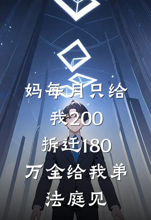 妈每月只给我200，拆迁180万全给我弟，法庭见。