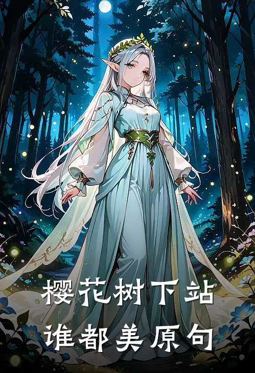 樱花树下站谁都美原句