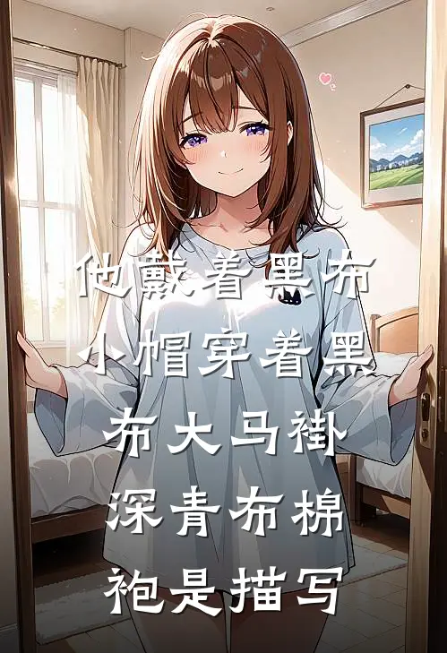 他戴着黑布小帽穿着黑布大马褂深青布棉袍是描写
