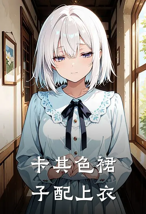 卡其色裙子配上衣