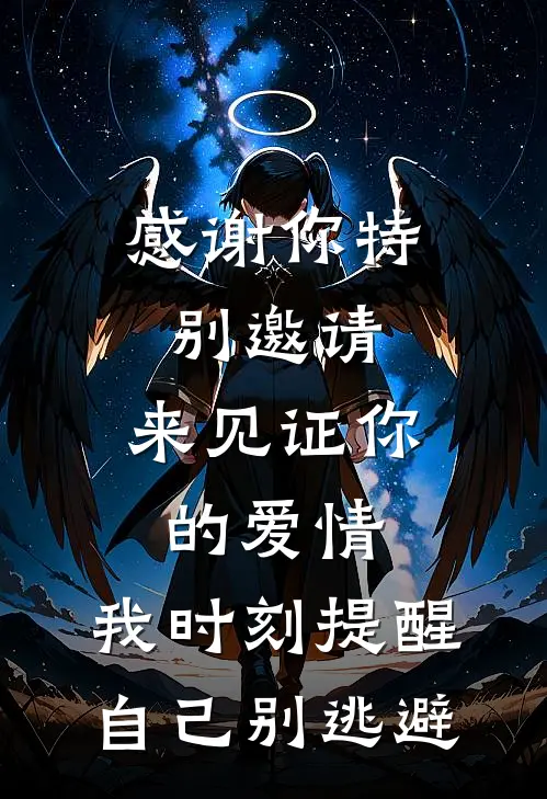 感谢你特别邀请,来见证你的爱情,我时刻提醒自己别逃避
