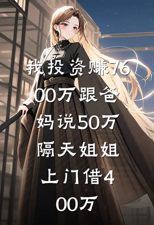 我投资赚7600万跟爸妈说50万,隔天姐姐上门借400万
