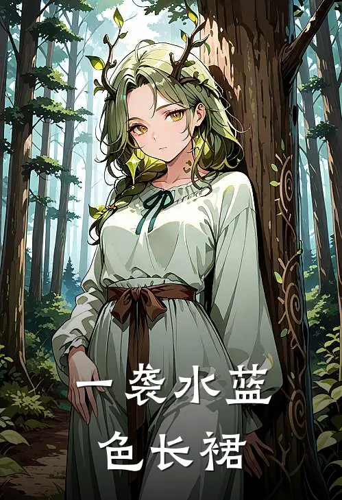 一袭水蓝色长裙