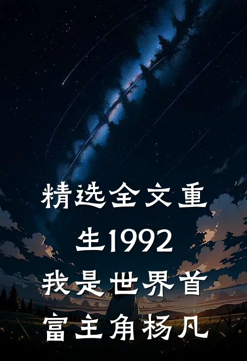精选全文重生1992,我是世界首富主角杨凡