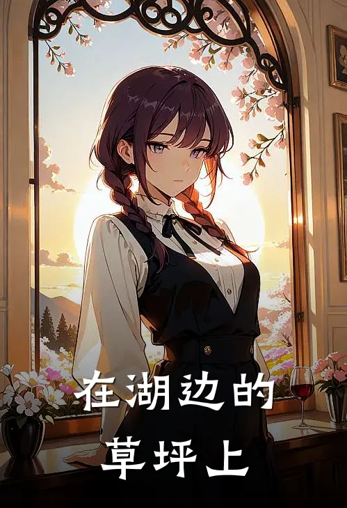 在湖边的草坪上